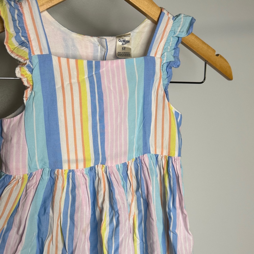 OshKosh B'gosh Multicolor Striped Kids Casual Dress